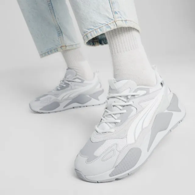 【PUMA】休閒鞋 情侶鞋 麂皮拼接 瘦子同款 男鞋 女鞋 RS-X Efekt PRM 白色(39077622)