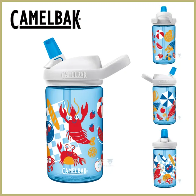 【CAMELBAK】400ml eddy+ 兒童吸管運動水瓶(公司貨/多喝水/兒童水壺/防塵蓋)