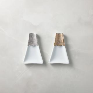 【石丸】波佐見燒 - 富士融雪豆皿(2件組)