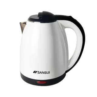 【SANSUI 山水】1.8L雙層防燙不銹鋼快煮壺/電茶壺/租屋族/(SWB-12T)