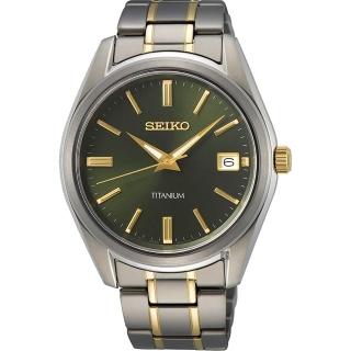 【SEIKO 精工】CS 鈦金屬簡約手錶-40mm 母親節 禮物 送禮(SUR377P1/6N52-00B0G)