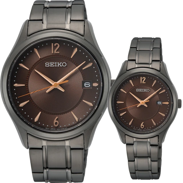 SEIKO 精工 CS 台灣限量款 城市情侶手錶 對錶 送行動電源(SUR519P1+SUR521P1 / 6N52-00D0U+6N22-00N0U)