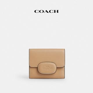 【COACH】蔻馳官方直營 ELIZA小號皮夾-棕黃色(CT985)