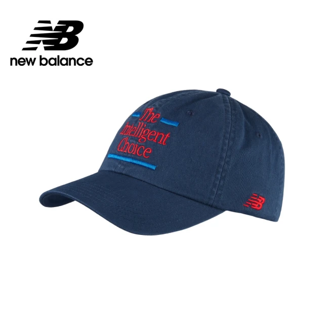 NEW BALANCE NB 標語刺繡棒球帽/老帽_LAH43017NNY_中性_牛仔藍