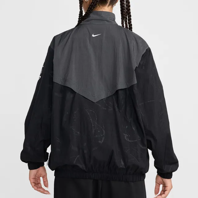 【NIKE 耐吉】外套 風衣外套 運動 休閒 女 AS W NSW BRKNG WR JKT 黑灰(HF6069010)