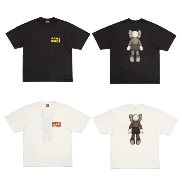 Kaws x Human Made 背後人偶 白/黑 XX27TE016(T-shirt T恤 短袖)