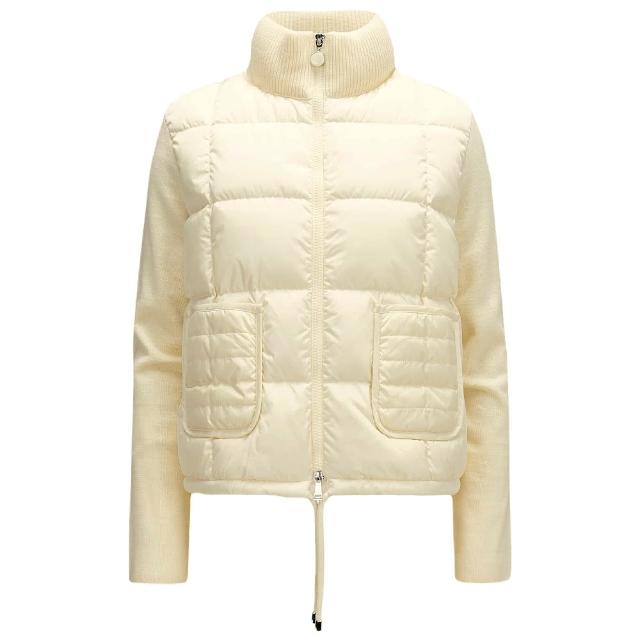 【MONCLER】秋冬新款 女款 羽絨羊毛拼接外套-白色(0號USA-XS、1號USA-S、2號USA-M、3號USA-L)