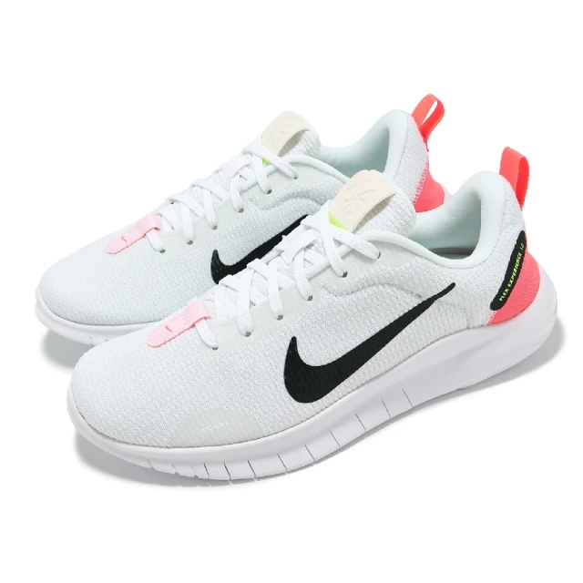 NIKE 耐吉 慢跑鞋 Wmns Flex Experience RN 12 女鞋 白 黑 橘 緩衝 入門款 運動鞋(DV0746-102)