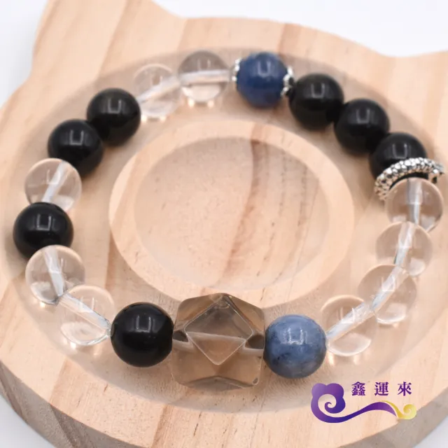 【鑫運來】◎茶晶金曜白水晶手鍊