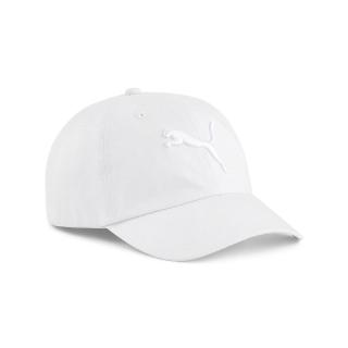 【PUMA】棒球帽 Essentials Cat Logo Cap 白 可調帽圍 刺繡 老帽 帽子(024587-15)