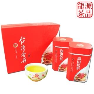 【龍源茶品】阿里山清香韻味金萱高山烏龍茶葉禮盒150gx6罐(共900g;附提袋;生青茶;無焙火;無發酵)