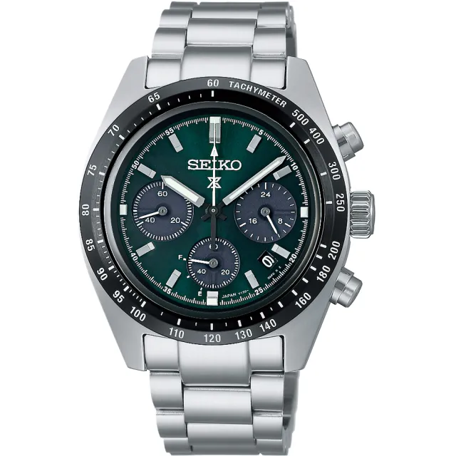 【SEIKO 精工】Prospex SPEEDTIMER 森林熊貓 太陽能三眼計時手錶 送禮 禮物 推薦(SSC933P1/V192-0AF0G)