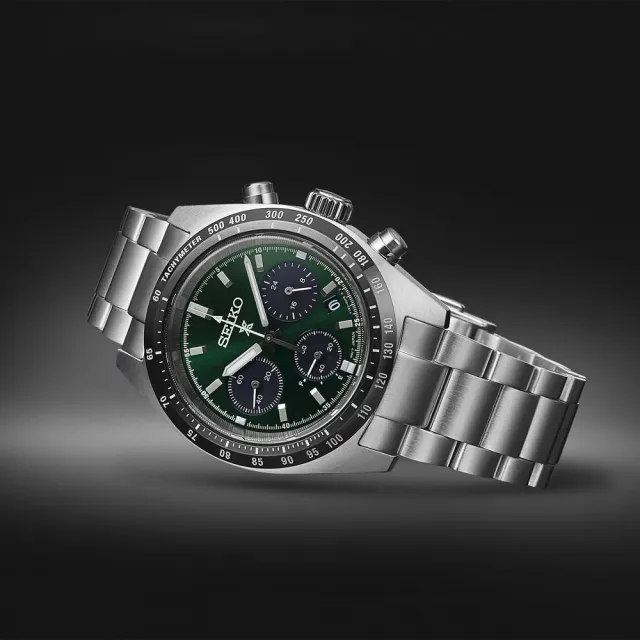 【SEIKO 精工】Prospex SPEEDTIMER 森林熊貓 太陽能三眼計時手錶 送禮 禮物 推薦(SSC933P1/V192-0AF0G)