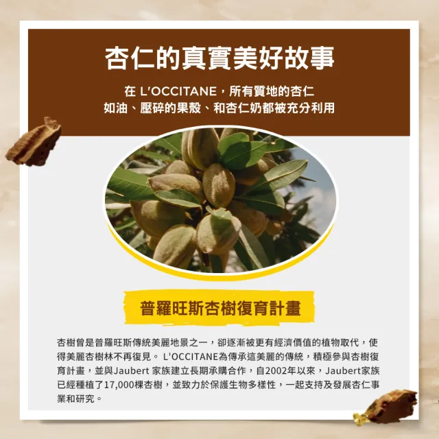 【L’Occitane 歐舒丹】官方直營 杏仁嫩膚磨砂膏200ml(美膚)