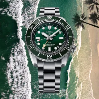 【SEIKO 精工】Prospex 大谷翔平廣告款 三日鍊 GMT 潛水陶瓷機械錶 618 禮物 送禮(SPB381J1/6R54-00D0G)