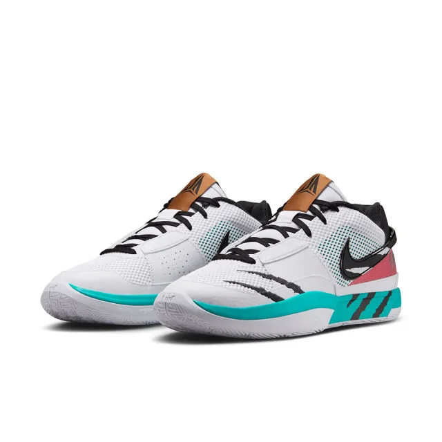 【NIKE 耐吉】籃球鞋 男鞋 運動鞋 包覆 緩震 JA 1 SCRATCH EP 白綠 HJ7929-100