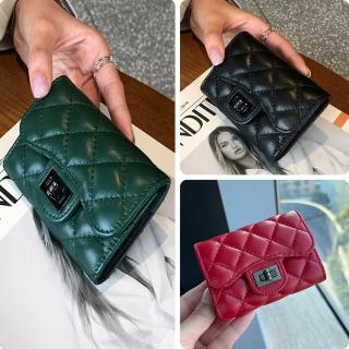 【LEEHER】風琴卡包/小皮包/菱格錢包/名片夾/小卡包/短夾/女錢包/卡夾/羊皮卡包/卡包/真皮皮包