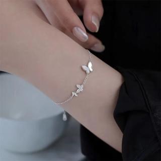 【LEEHER】女生/手鍊/手環/首飾/純銀飾品/純銀手鍊/蝴蝶手鍊/貝母手鍊/寶石手鍊/鋯石手鍊/生日