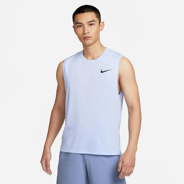 【NIKE 耐吉】背心 男款 運動 慢跑 AS M NP DF HPR DRY TOP TANK 藍 CZ1185-479