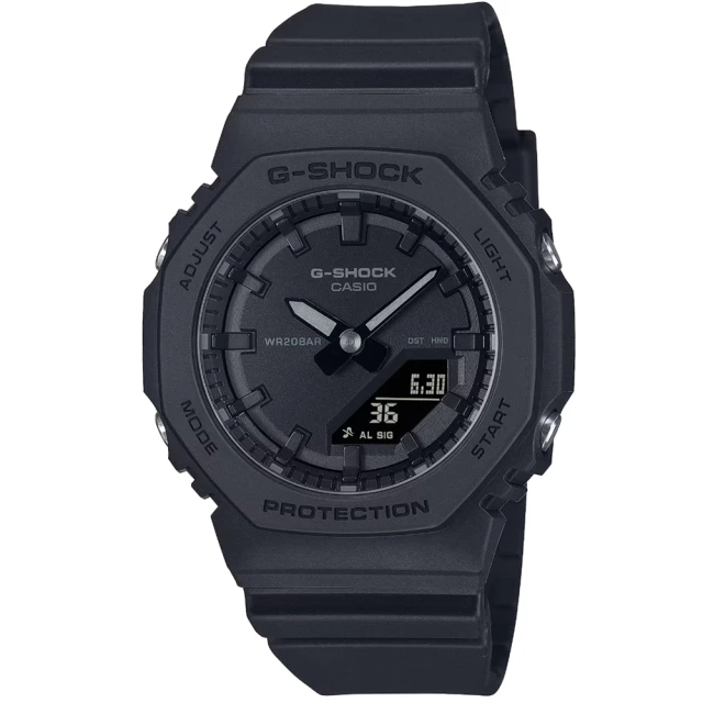 CASIO 卡西歐 卡西歐G-SHOCK WOMAN子膠帶錶-黑(GMA-P2100BB-1A 台灣公司貨)