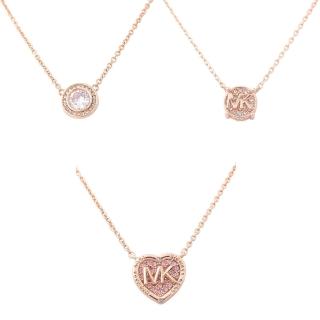 【Michael Kors】水鑽2段式項鍊(玫瑰金)