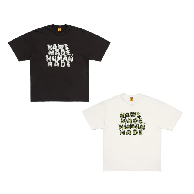 Kaws x Human Made 胸前文字款 白/黑 XX27TE017(T-shirt T恤 短袖)