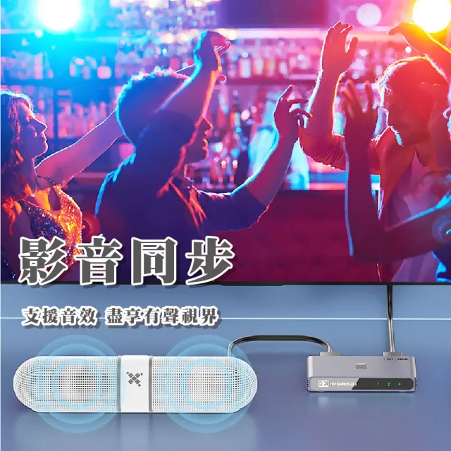 【科技達人】4K高清 雙模式切換HDMI切換器(2進1出 1進2出 電競 switch可 電腦 機上盒 投影機 切換分配器)