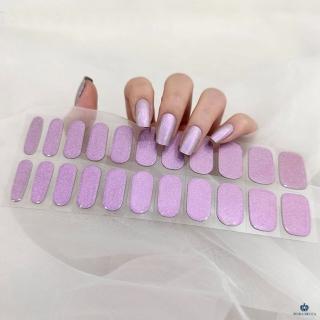 【Porabella】ins風美甲貼片 亮粉紫美甲貼 穿戴甲 指甲貼 假指甲 指甲片 凝膠貼片 韓版光療美甲免照燈