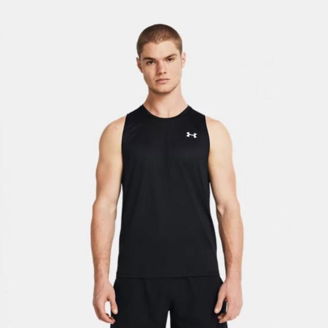 【UNDER ARMOUR】背心 男款 運動 慢跑 吸排 訓練 TECH 黑 1382795-001