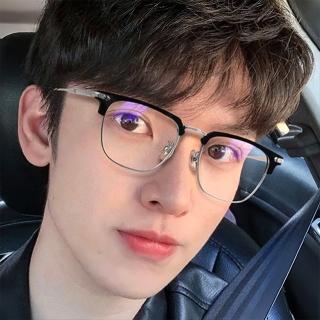 【LEEHER】母親節禮物 男生/眼鏡/眼鏡框/眼鏡架/輕量鏡架/金屬眼鏡/眉框眼鏡/半框眼鏡/黑框眼鏡/附眼鏡盒/