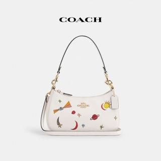 【COACH】蔻馳官方直營 TERI單肩包COACH X OBSERVED BY US-IM/粉筆白色混合色(CU388)