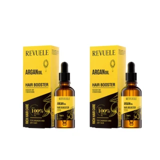 【REVUELE 瑞膚露】摩洛哥果油修護髮油30ml(免沖洗、受損/全髮質適用)