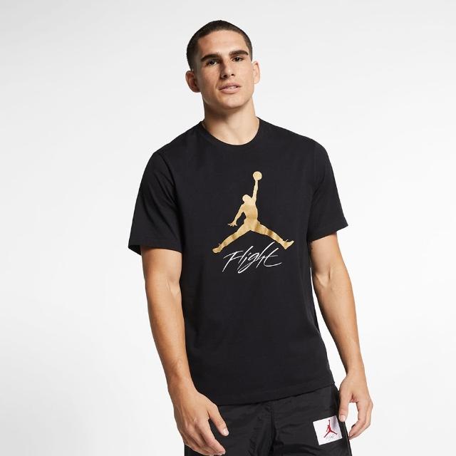 【NIKE 耐吉】上衣 男款 短袖上衣 運動 AJ 喬丹 AS JUMPMAN FLIGHT HBR TEE 黑 AO0665-011