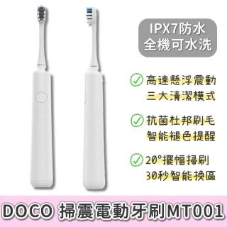 【小米有品】DOCO LAB 掃震電動牙刷 MT001(軟毛 杜邦 電動牙刷 聲波 音波 震動 口腔 刷牙 清潔 美白牙刷)