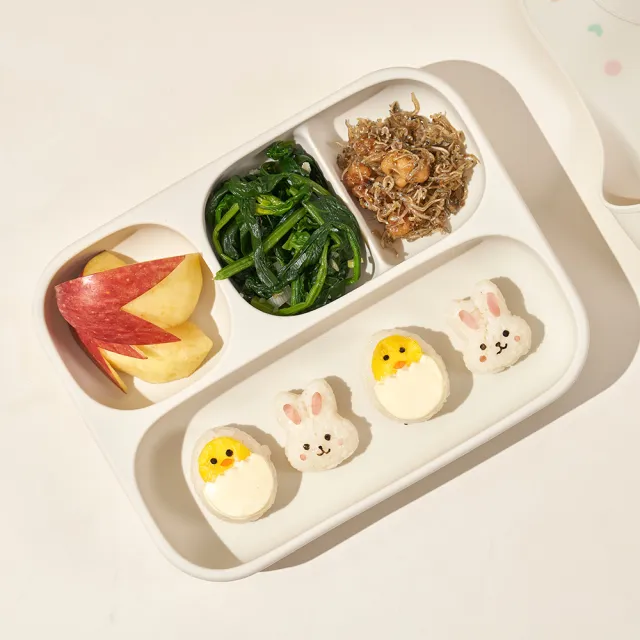 【MOYUUM】韓國 白金矽膠吸盤式餐盤盒(多款可選/兒童餐具/學習餐具)