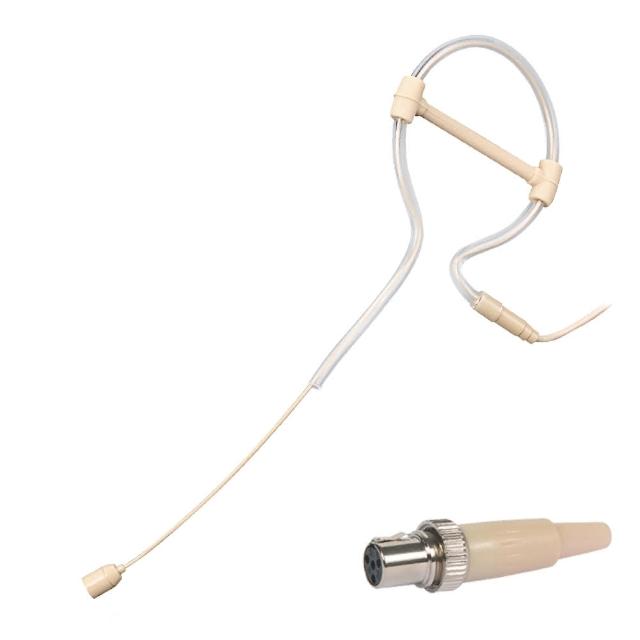 【JYC Music】嚴選QF-50N單耳式 迷你領夾麥克風- 膚色單耳掛 mini 麥克風/全指向性/附防風棉/Mipro接口專用