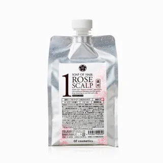 【Of cosmetics】奧芙蔻 玫瑰頭皮調理洗髮液態皂1-ROS環保包1000ml(適合頭皮乾癢 / 想頭髮強韌使用)