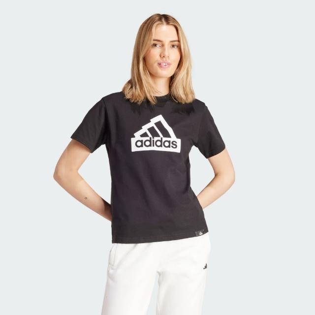 【adidas 愛迪達】短袖上衣 女 IX6448