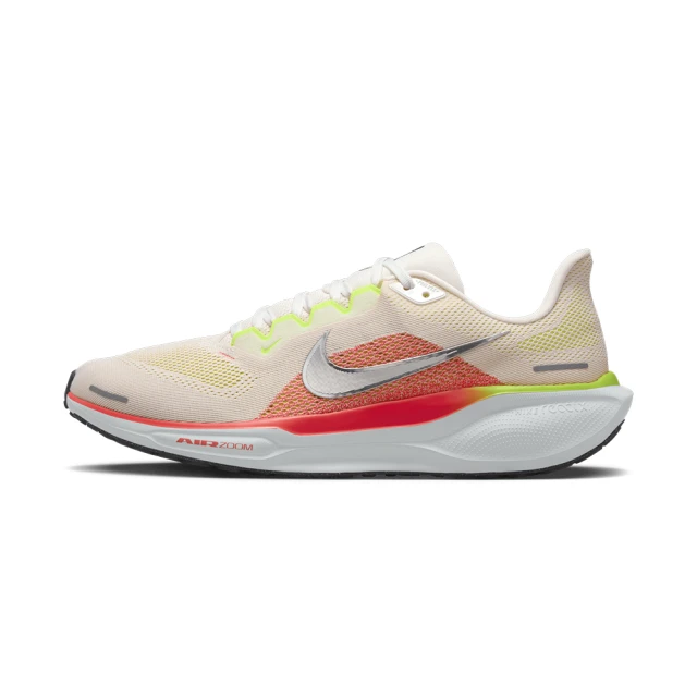 NIKE 耐吉 Air Zoom Pegasus 41 男鞋 白紅色 運動 透氣 網布 小飛馬 慢跑鞋 FD2722-100