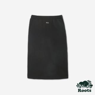 【Roots】Roots女裝- ROOTS SCRIPT BOX 中長裙(黑色)
