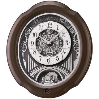【SEIKO 精工】典雅木質音樂鐘 時鐘 掛鐘 送禮 禮物 推薦(QXM609N)