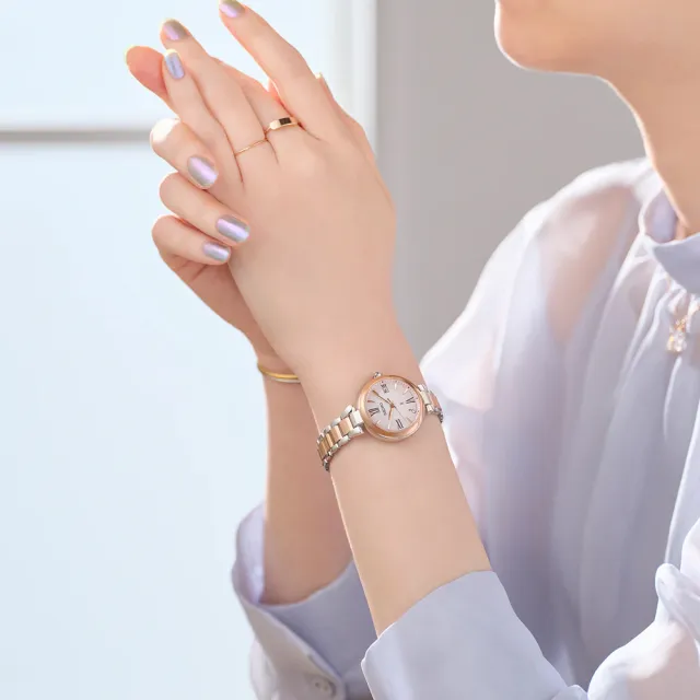 【SEIKO 精工】LUKIA 花卉系列鈦金屬太陽能電波鑽石女錶 520禮物 送禮(SSQW082J/1B32-0BK0KS)