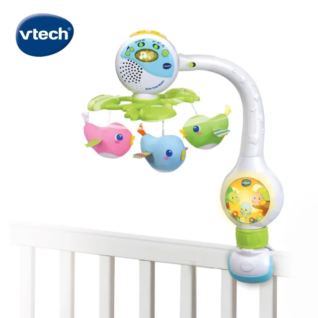 【Vtech】可攜式3合1啾啾鳥音樂鈴(旅行舒眠安撫神器)