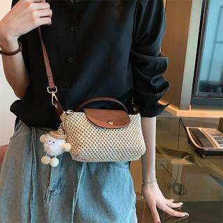 【SeasonsBikini】可愛掀蓋小包包附背帶小掛件娃娃 -92(掀蓋小包包編織小包小廢包)