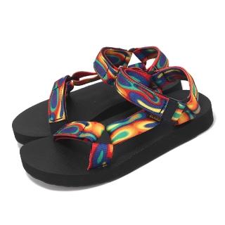 【TEVA】涼鞋 U Original Universal Rainbow 男鞋 女鞋 多彩銀河 再生織帶涼鞋(1157110GCT)