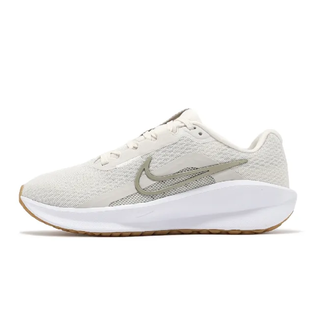 【NIKE 耐吉】慢跑鞋 Wmns Downshifter 13 女鞋 米白 綠 基本款 運動鞋(FD6476-010)