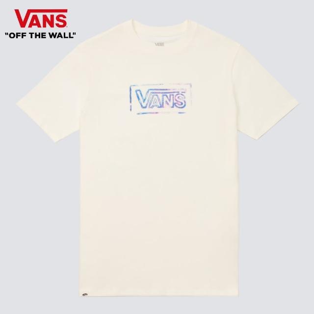 【VANS 官方旗艦】Logo 女款米白色短袖T恤