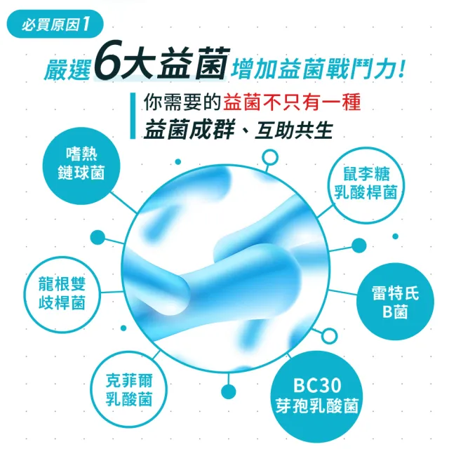 【我的健康日記】六效乳酸菌經典原味6盒組(共180包 排便順暢 幫助消化 芽孢乳酸菌)