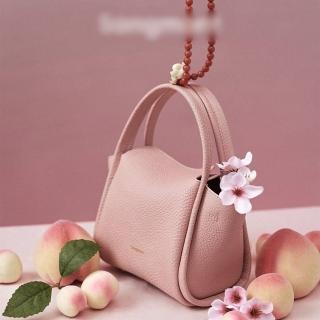 【巴黎精品】現貨+預購 手提包真皮側揹包(造型元寶牛皮迷你女包包5色a1gr3)