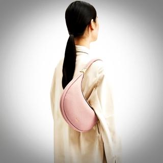 【巴黎精品】現貨+預購 手提包真皮側揹包(彎月造型單肩牛皮女包包6色a1gr6)